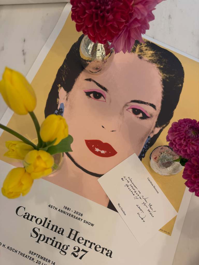 Invitación al desfile Carolina Herrera Spring Summer 2027 | Créditos @aerin